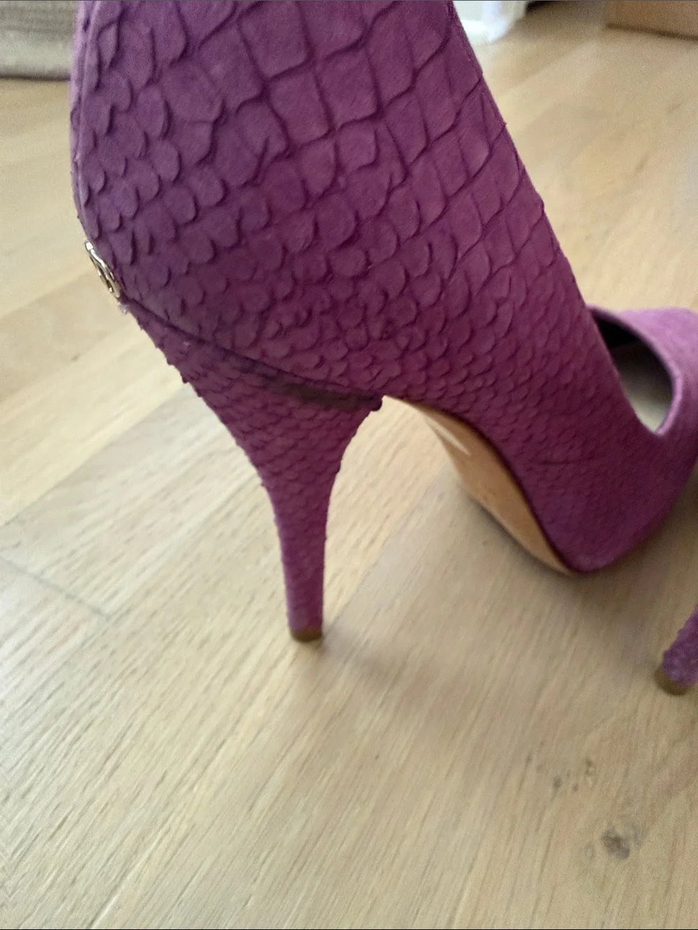 Dior Textured Magenta Pointed-Toe Stiletto Pumps
